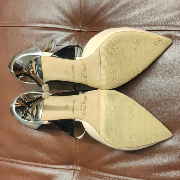 Jimmy Choo Typhoon heel pump in color lychee size 37 new vibram sole - Picture 4 of 12